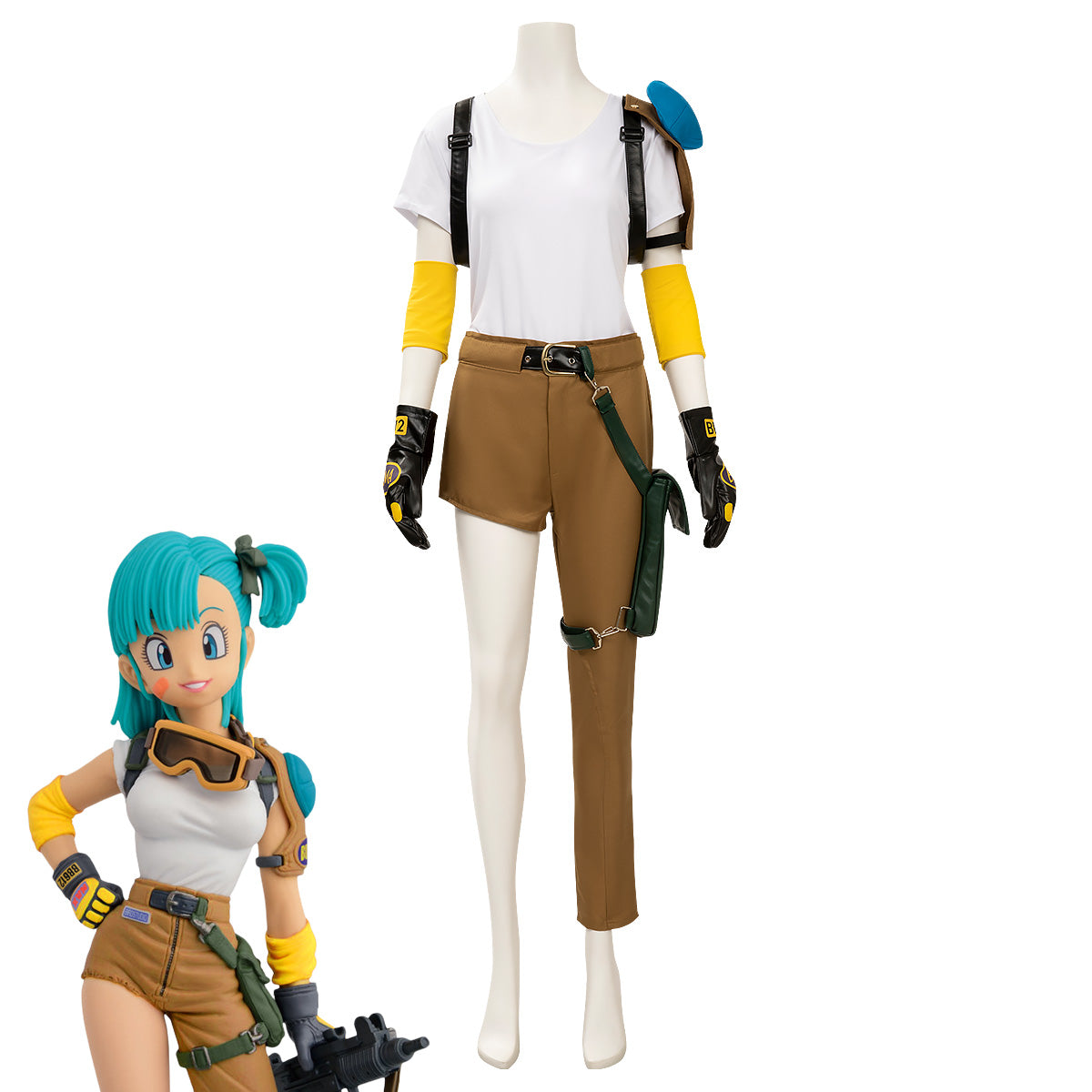 Dragon Ball Bulma Cosplay Costume Costume - Tophatter Daily Deals